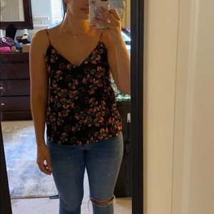 Black Floral top